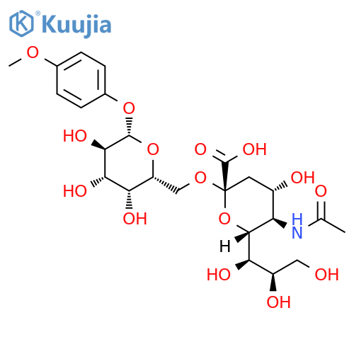 Neu5Ac alpha(2-6)Gal beta MP Glycoside structure