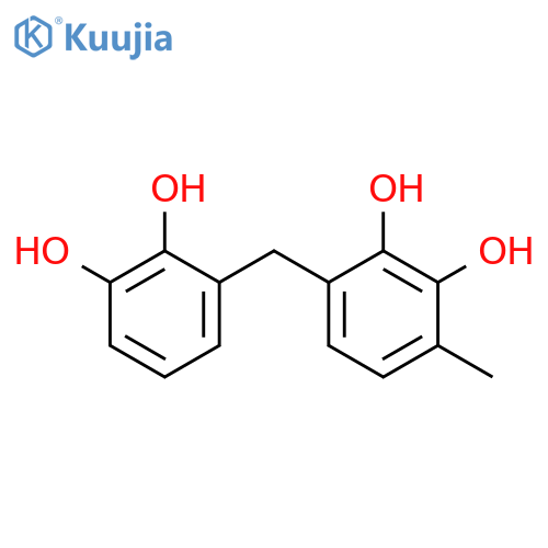 1,2-Benzenediol, 3-[(2,3-dihydroxyphenyl)methyl]-6-methyl- structure