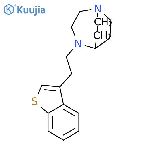 1,4-Diazabicyclo[3.2.2]nonane, 4-(2-benzo[b]thien-3-ylethyl)- structure