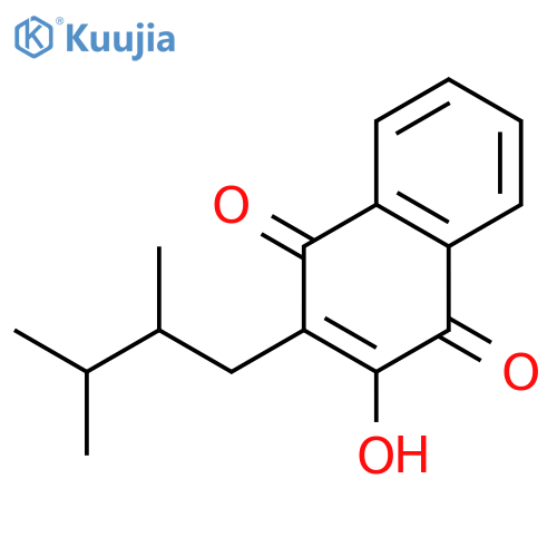 1,4-Naphthalenedione, 2-(2,3-dimethylbutyl)-3-hydroxy- structure