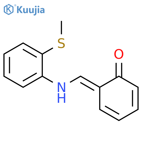 Phenol,2-[[[2-(methylthio)phenyl]imino]methyl]- structure