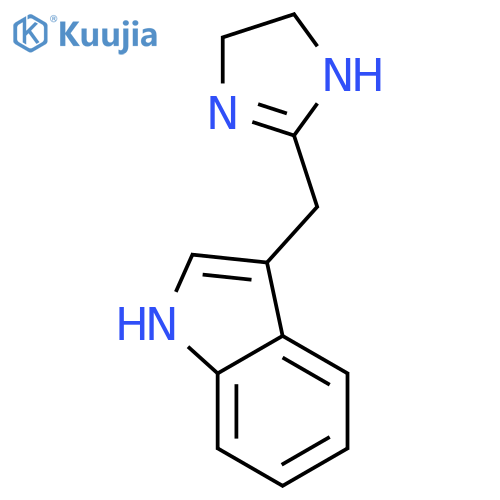 3-(4,5-dihydro-1H-imidazol-2-ylmethyl)-1H-indole structure