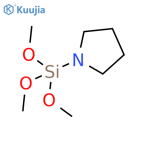 Pyrrolidine, 1-(trimethoxysilyl)- structure