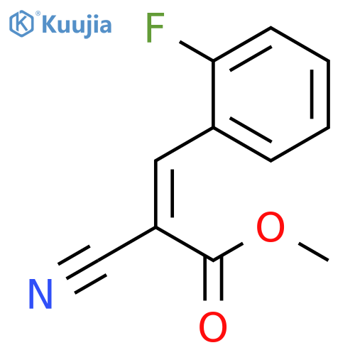methyl (2Z)-2-cyano-3-(2-fluorophenyl)prop-2-enoate structure