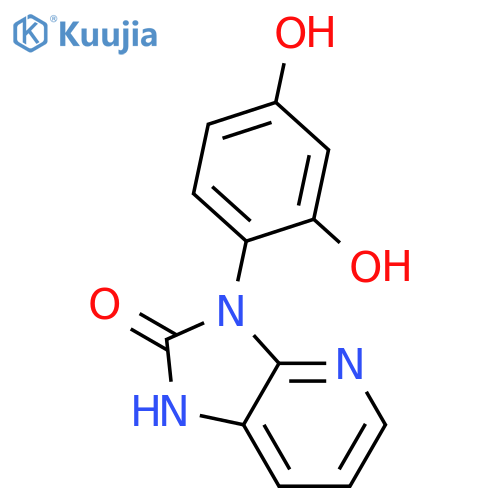 2H-Imidazo[4,5-b]pyridin-2-one, 3-(2,4-dihydroxyphenyl)-1,3-dihydro- structure