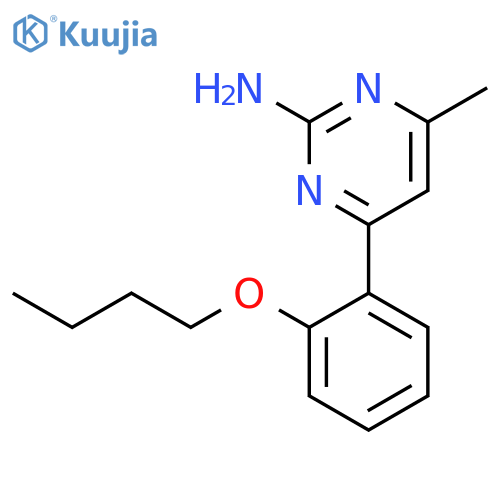 2-Pyrimidinamine, 4-(2-butoxyphenyl)-6-methyl- structure