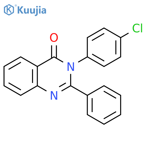 4(3H)-Quinazolinone, 3-(4-chlorophenyl)-2-phenyl- structure