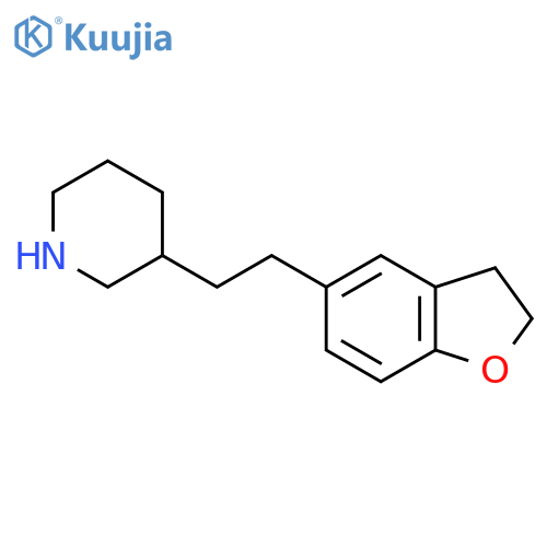 3-2-(2,3-dihydro-1-benzofuran-5-yl)ethylpiperidine structure