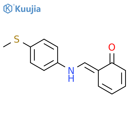 (6e)-6-[(4-methylsulfanylanilino)methylidene]cyclohexa-2,4-dien-1-one structure