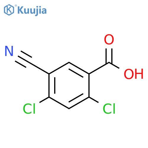 2,4-Dichloro-5-cyanobenzoic acid structure