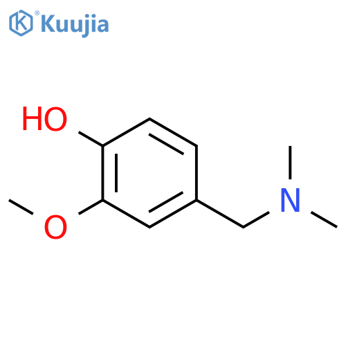 4-(dimethylamino)methyl-2-methoxyphenol structure