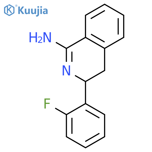 1-Amino-3-(2-fluorophenyl)-3,4-dihydroisoquinoline structure