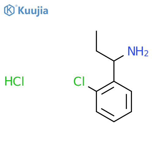 1-(2-Chlorophenyl)propan-1-amine hydrochloride structure
