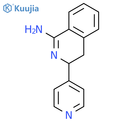 1-Isoquinolinamine, 3,4-dihydro-3-(4-pyridinyl)- structure