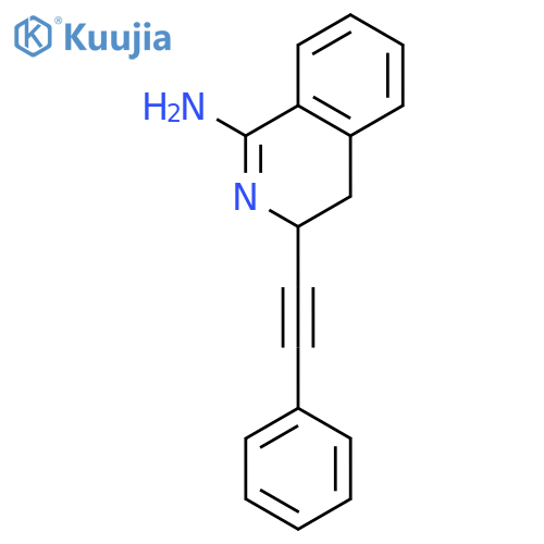1-ISOQUINOLINAMINE, 3,4-DIHYDRO-3-(PHENYLETHYNYL)- structure