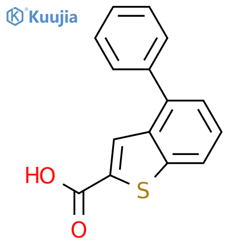 Benzo[b]thiophene-2-carboxylic acid, 4-phenyl- structure