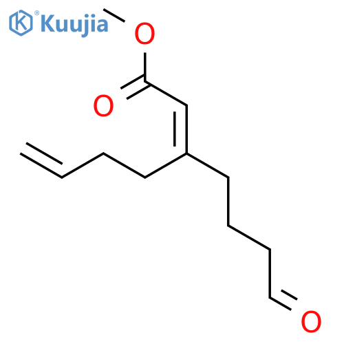 2,6-Heptadienoic acid, 3-(4-oxobutyl)-, methyl ester structure