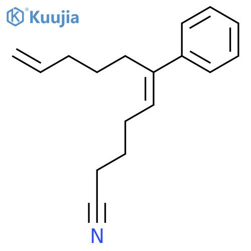 5,10-Undecadienenitrile, 6-phenyl- structure