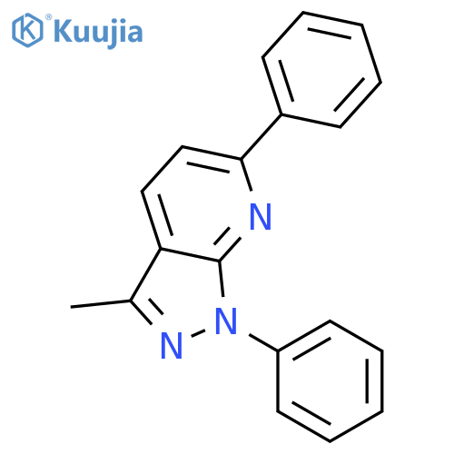 1H-Pyrazolo[3,4-b]pyridine, 3-methyl-1,6-diphenyl- structure