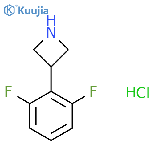 3-(2,6-difluorophenyl)azetidine;hydrochloride structure