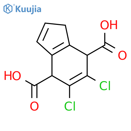 1H-Indene-4,7-dicarboxylic acid, 5,6-dichloro-4,7-dihydro- structure
