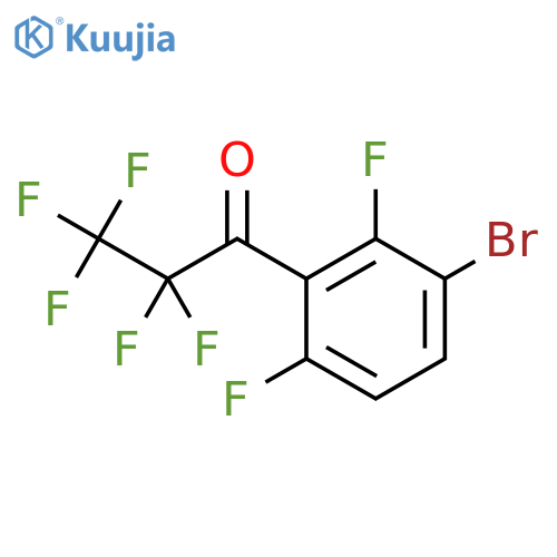 1-(3-bromo-2,6-difluorophenyl)-2,2,3,3,3-pentafluoropropan-1-one structure