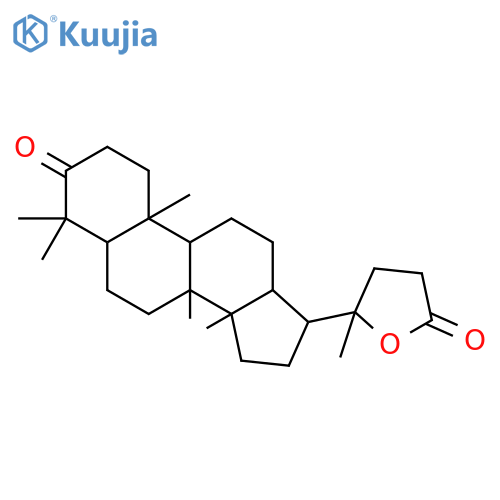 18-Norcholan-24-oic acid, 20-hydroxy-4,4,8,14-tetramethyl-3-oxo-,g-lactone, (5a)- structure