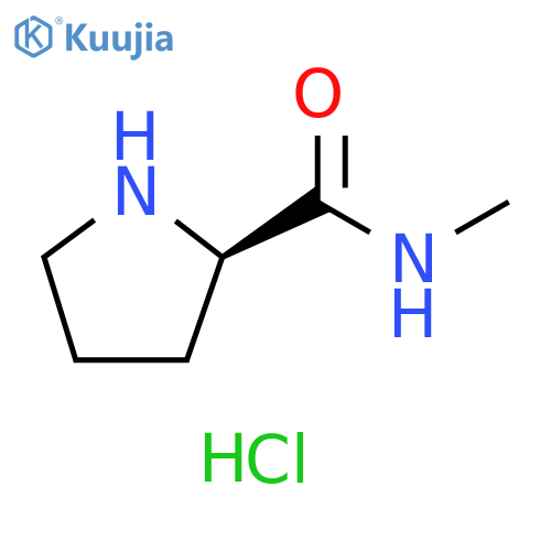 N-methyl-D-prolinamide hydrochloride structure