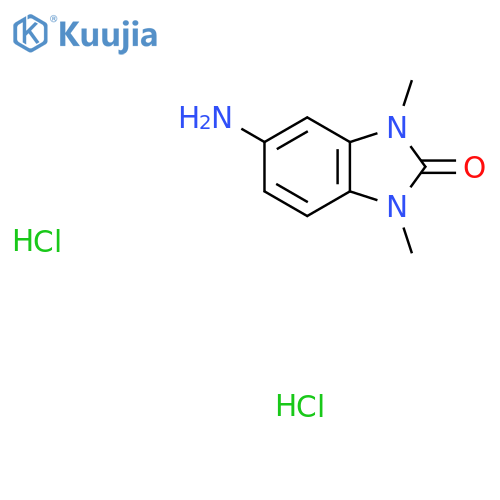 5-Amino-1,3-dimethyl-1,3-dihydro-2H-benzimidazol-2-one dihydrochloride structure