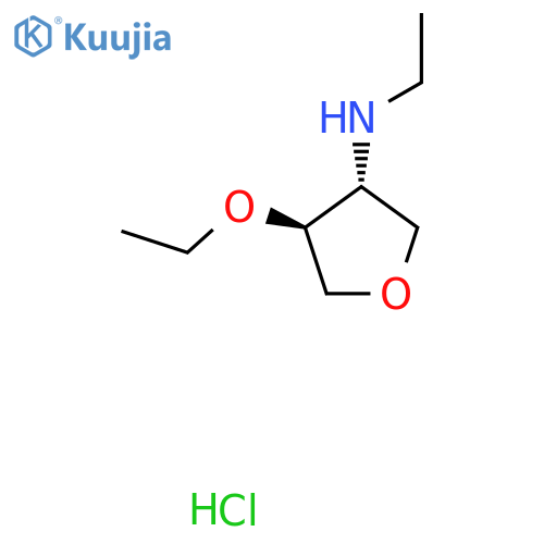 (4-Ethoxytetrahydrofuran-3-yl)ethylamine hydrochloride structure