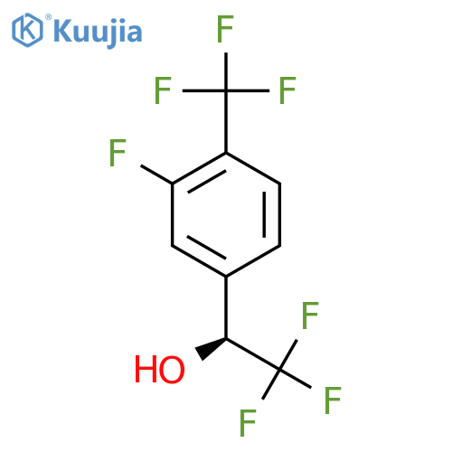 (1S)-2,2,2-trifluoro-1-3-fluoro-4-(trifluoromethyl)phenylethan-1-ol structure