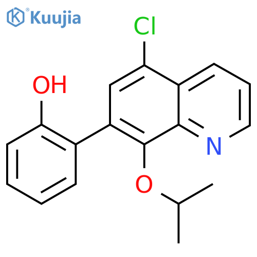 2-(5-Chloro-8-isopropoxyquinolin-7-yl)phenol structure