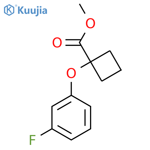 Methyl 1-(3-fluorophenoxy)cyclobutanecarboxylate structure