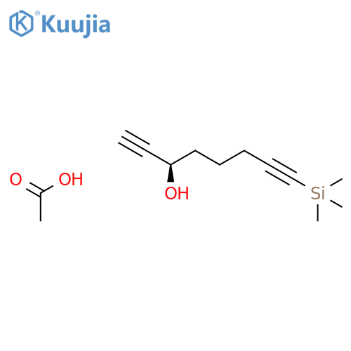 1,7-Octadiyn-3-ol, 8-(trimethylsilyl)-, acetate, (R)- structure