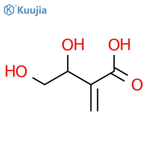 (S)-3,4-Dihydroxy-2-methylenebutanoic acid structure