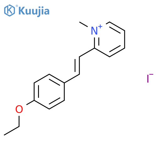 Pyridinium, 2-[2-(4-ethoxyphenyl)ethenyl]-1-methyl-, iodide structure