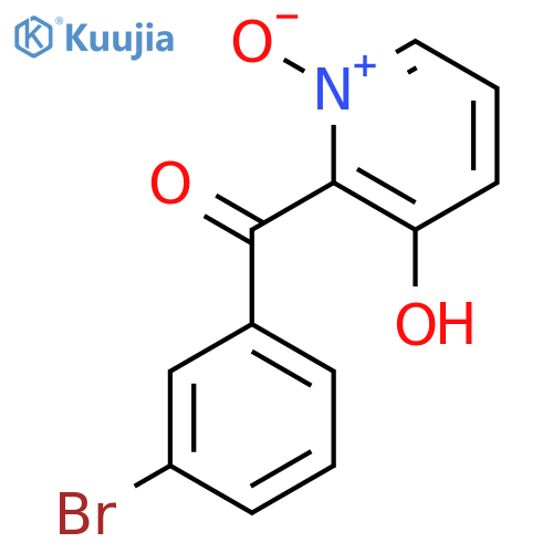 Methanone, (3-bromophenyl)(3-hydroxy-1-oxido-2-pyridinyl)- structure