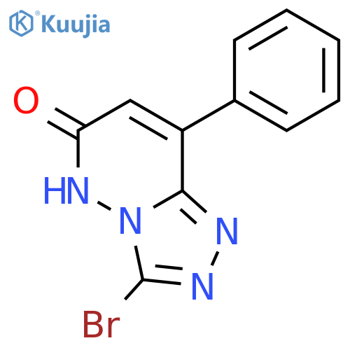 1,2,4-Triazolo[4,3-b]pyridazin-6(5H)-one, 3-bromo-8-phenyl- structure