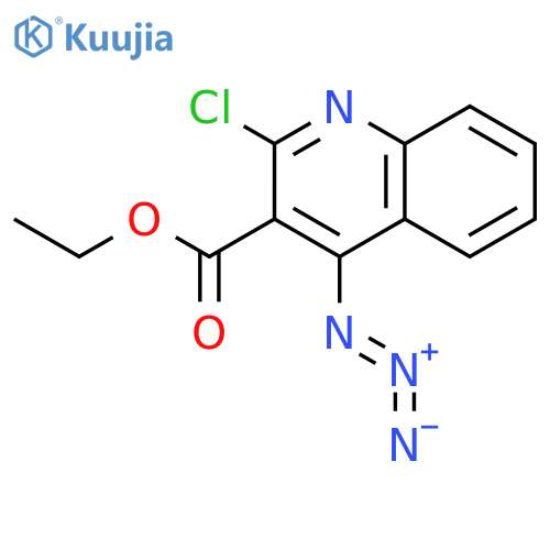 3-Quinolinecarboxylic acid, 4-azido-2-chloro-, ethyl ester structure