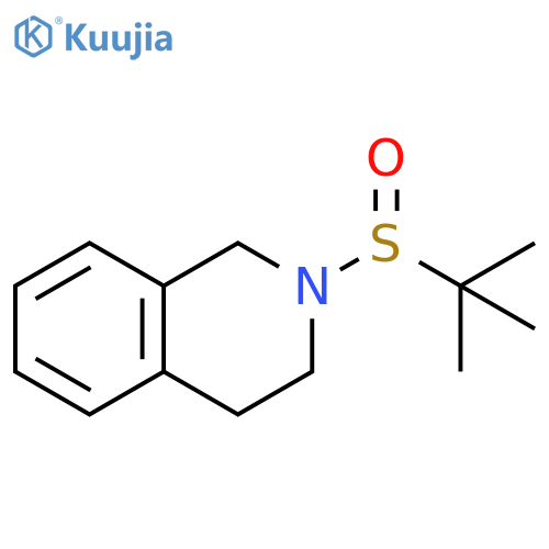 Isoquinoline, 2-[(1,1-dimethylethyl)sulfinyl]-1,2,3,4-tetrahydro- structure