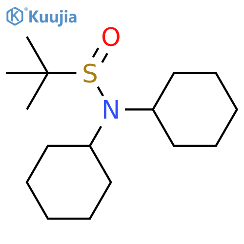 2-Propanesulfinamide, N,N-dicyclohexyl-2-methyl- structure