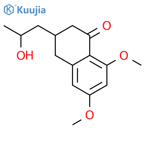 1(2H)-Naphthalenone, 3,4-dihydro-3-(2-hydroxypropyl)-6,8-dimethoxy- structure