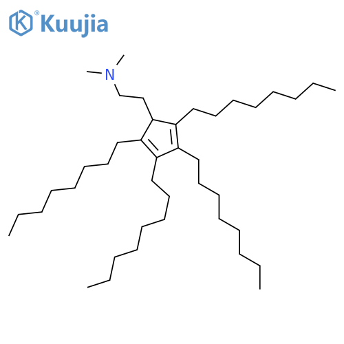 2,4-Cyclopentadiene-1-ethanamine, N,N-dimethyl-2,3,4,5-tetraoctyl- structure