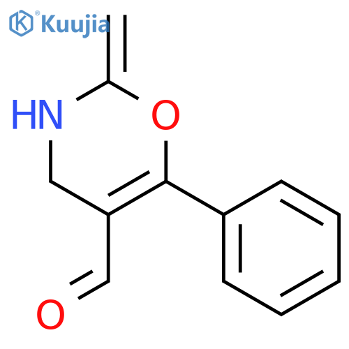 2H-1,3-Oxazine-5-carboxaldehyde, 3,4-dihydro-2-methylene-6-phenyl- structure