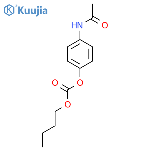 4-(acetylamino)phenyl butyl carbonate structure