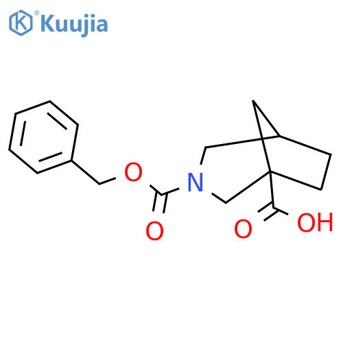 3-(benzyloxy)carbonyl-3-azabicyclo3.2.1octane-1-carboxylic acid structure