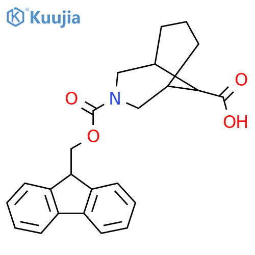 3-{[(9H-fluoren-9-yl)methoxy]carbonyl}-3-azabicyclo[3.3.1]nonane-9-carboxylic acid structure