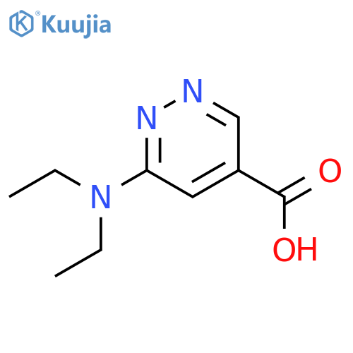 6-(Diethylamino)pyridazine-4-carboxylic acid structure