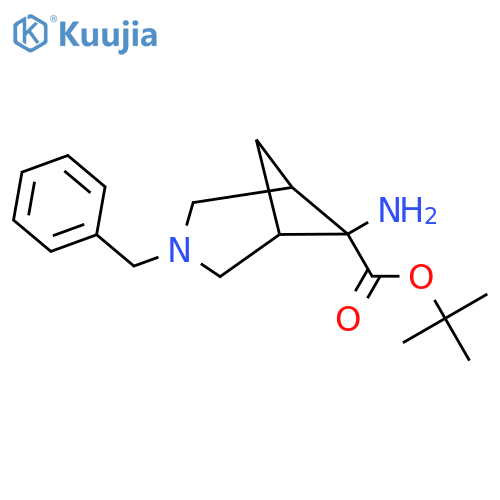 tert-butyl 6-amino-3-benzyl-3-azabicyclo3.1.1heptane-6-carboxylate structure