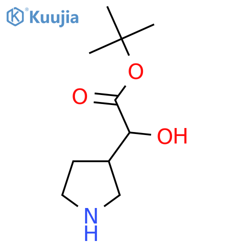 Tert-butyl 2-hydroxy-2-(pyrrolidin-3-yl)acetate structure